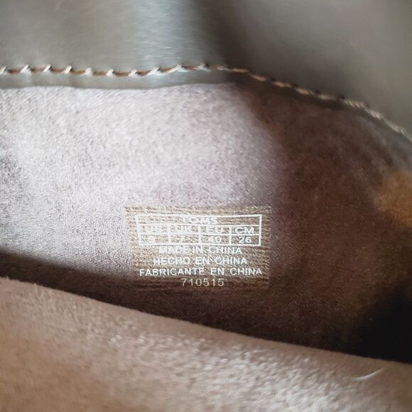 Toms Women's Suede Boots Size 9 Brown Slouchy Sweater Knit Mid-Calf Boho Serra - Picture 9 of 11